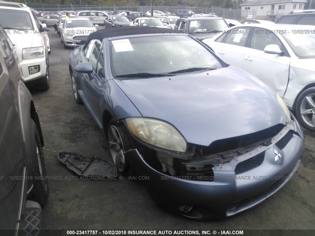 4A3AL25F17E025441 - 2007 MITSUBISHI ECLIPSE SPYDER GS BLUE photo 1