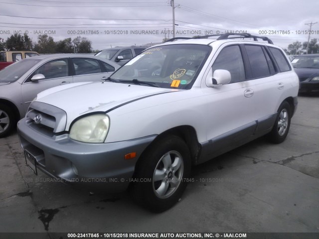 KM8SC73D46U056916 - 2006 HYUNDAI SANTA FE GLS/LIMITED WHITE photo 2