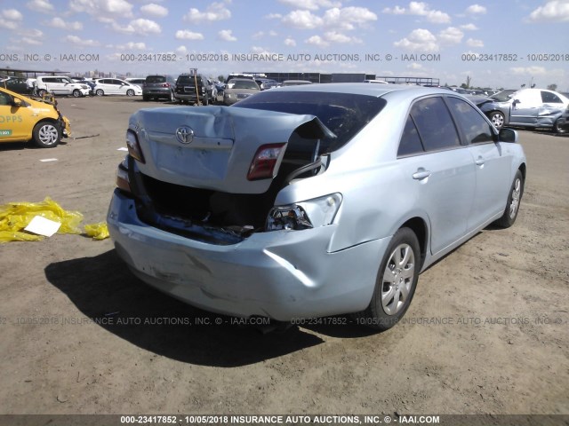 JTNBE46K973034291 - 2007 TOYOTA CAMRY NEW GENERAT CE/LE/XLE/SE Light Blue photo 4