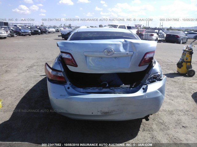 JTNBE46K973034291 - 2007 TOYOTA CAMRY NEW GENERAT CE/LE/XLE/SE Light Blue photo 6