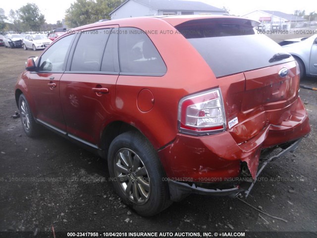 2FMDK39C77BB29285 - 2007 FORD EDGE SEL PLUS ORANGE photo 3