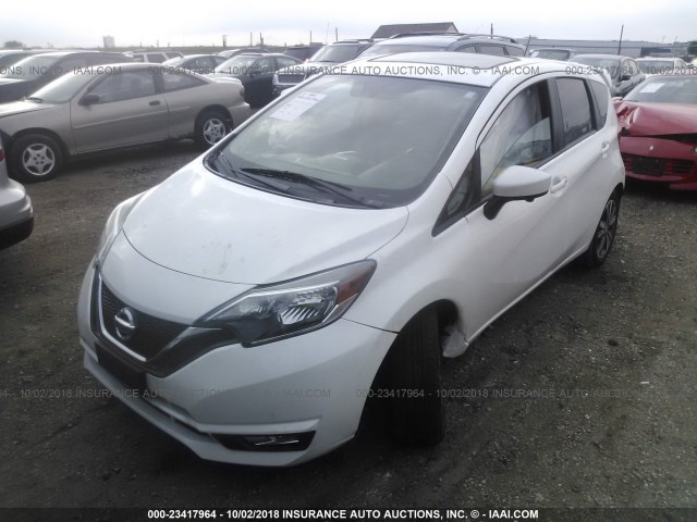 3N1CE2CP2HL371097 - 2017 NISSAN VERSA NOTE S/S PLUS/SV/SL/SR WHITE photo 2