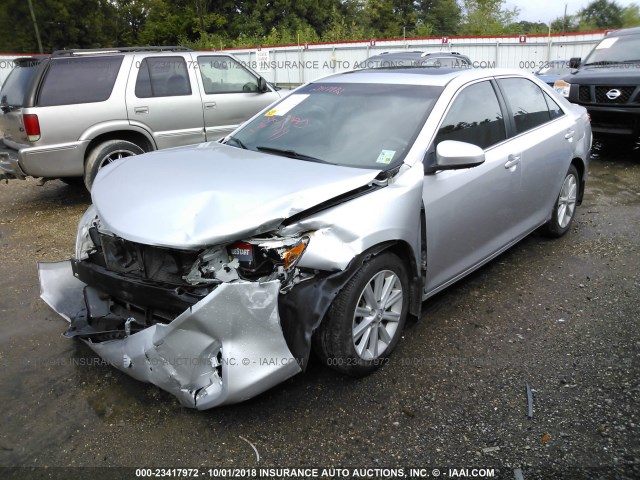 4T1BF1FK1EU745938 - 2014 TOYOTA CAMRY L/SE/LE/XLE Gümüş foto 2