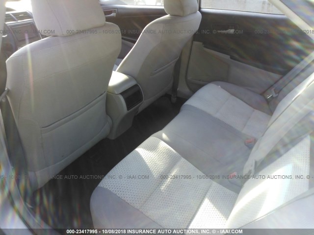4T1BF1FK7CU122918 - 2012 TOYOTA CAMRY SE/LE/XLE 银色 照片 8