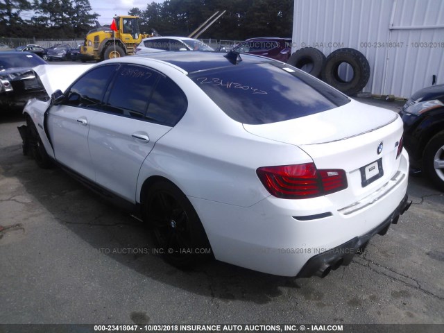 WBA5B3C5XED535388 - 2014 BMW 535 XI WHITE photo 3