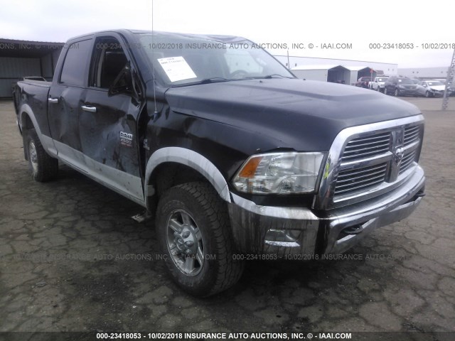 3C6UD5FLXCG292915 - 2012 DODGE RAM 2500 LARAMIE BLACK photo 1