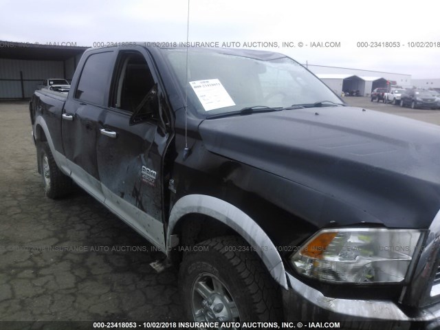 3C6UD5FLXCG292915 - 2012 DODGE RAM 2500 LARAMIE BLACK photo 6