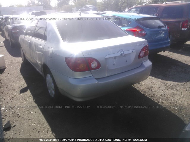 JTDBR32E842042676 - 2004 TOYOTA COROLLA CE/LE SILVER photo 3