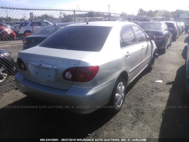 JTDBR32E842042676 - 2004 TOYOTA COROLLA CE/LE SILVER photo 4