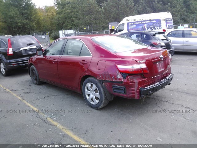 JTNBE46KX73088716 - 2007 TOYOTA CAMRY NEW GENERAT CE/LE/XLE/SE RED photo 3