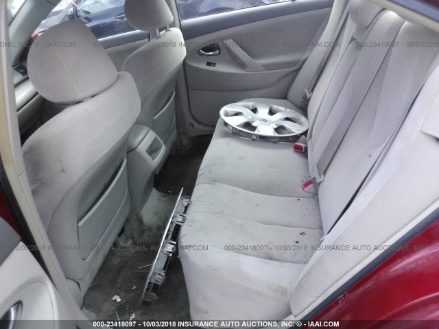 JTNBE46KX73088716 - 2007 TOYOTA CAMRY NEW GENERAT CE/LE/XLE/SE RED photo 8