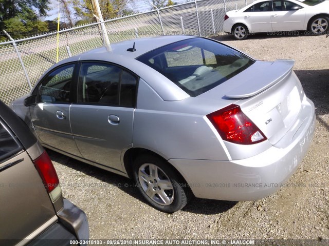 1G8AJ55F27Z126646 - 2007 SATURN ION LEVEL 2 SILVER photo 3