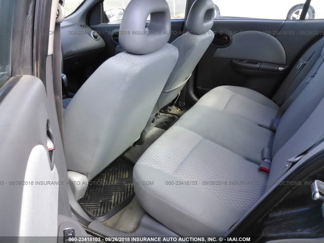 1G8AJ55F27Z126646 - 2007 SATURN ION LEVEL 2 SILVER photo 8