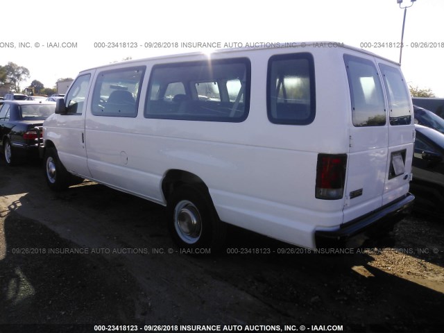 1FBSS31F43HB61839 - 2003 FORD ECONOLINE E350 SUPER DUTY WAGON WHITE photo 3