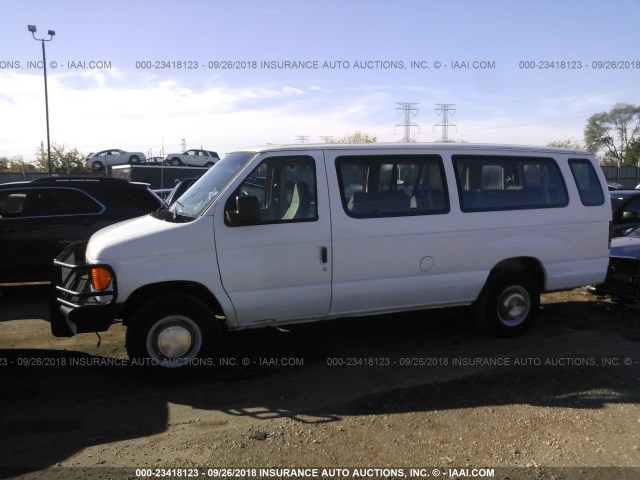 1FBSS31F43HB61839 - 2003 FORD ECONOLINE E350 SUPER DUTY WAGON WHITE photo 6