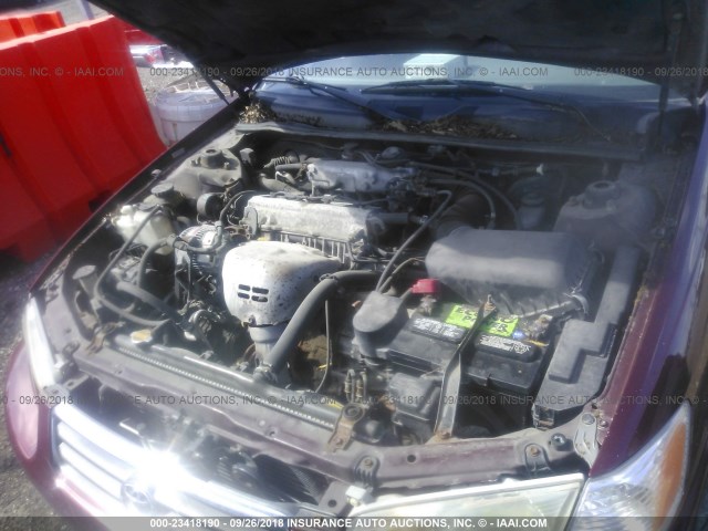 4T1BG22K5YU620986 - 2000 TOYOTA CAMRY CE/LE/XLE 勃艮第红 照片 10