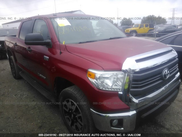 5TFDW5F11FX476500 - 2015 TOYOTA Tundra CREWMAX SR5/TRD PRO RED photo 1