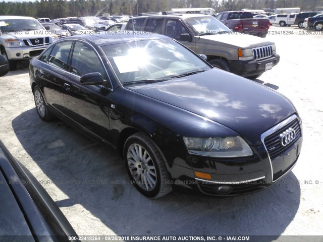 WAUDH74F76N143893 - 2006 AUDI A6 3.2 QUATTRO BLUE photo 1