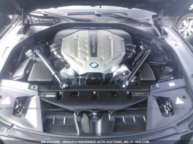 WBAKA8C53BCY36461 - 2011 BMW 750 I BLUE photo 10