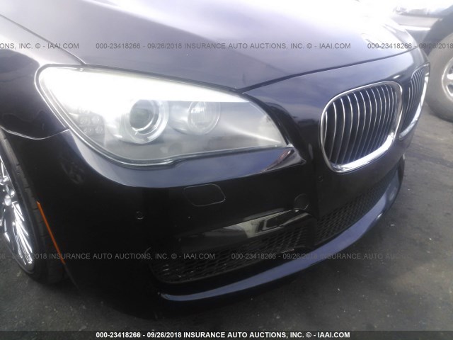 WBAKA8C53BCY36461 - 2011 BMW 750 I BLUE photo 6