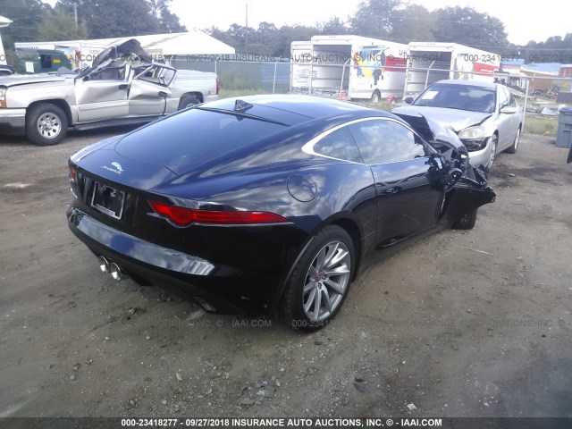 SAJWA6AT1H8K38814 - 2017 JAGUAR F-TYPE BLACK photo 4