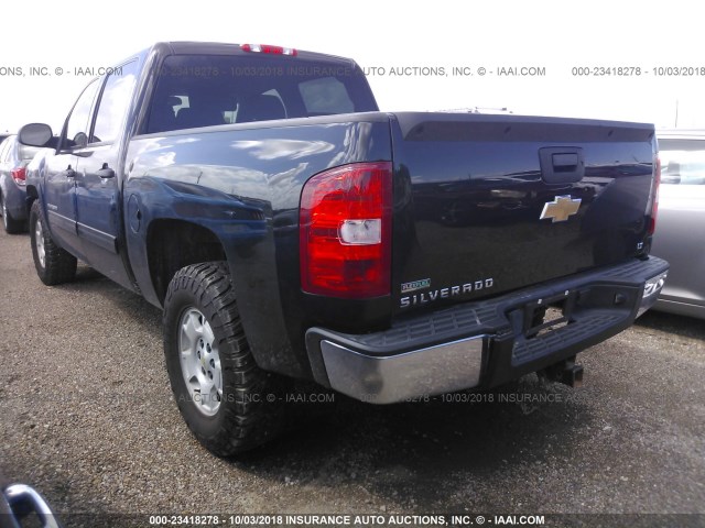 3GCPCSE01BG350276 - 2011 CHEVROLET SILVERADO C1500 LT BLACK photo 3