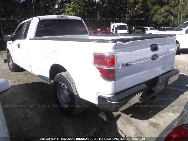 1FTFX1CF6DKF31368 - 2013 FORD F150 SUPER CAB WHITE photo 3