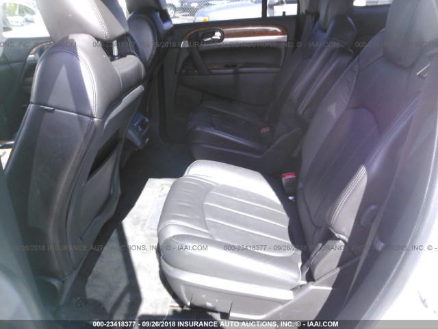 5GALRCED8AJ202551 - 2010 BUICK ENCLAVE CXL 白色 照片 8