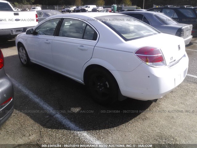 1G8ZS57BX9F132807 - 2009 SATURN AURA XE WHITE photo 3