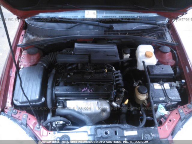 KL5JD56Z18K732302 - 2008 SUZUKI FORENZA RED photo 10