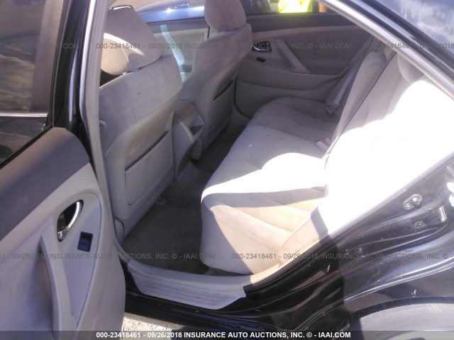 4T1BE46K98U197034 - 2008 TOYOTA CAMRY CE/LE/XLE/SE BLACK photo 8