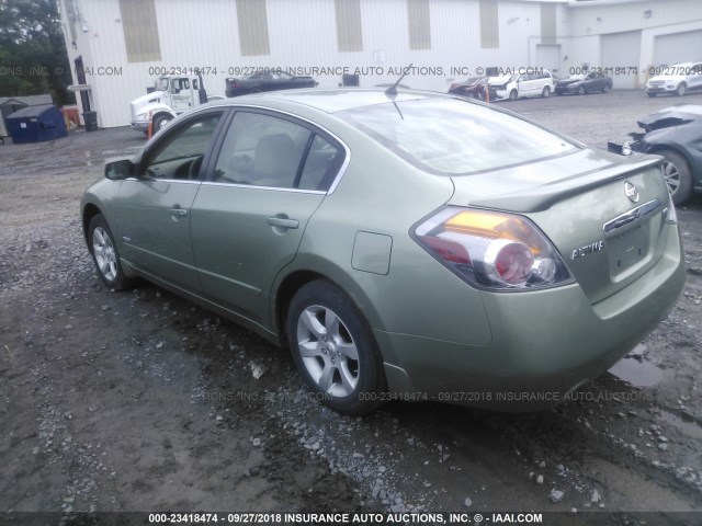 1N4CL21E67C232191 - 2007 NISSAN ALTIMA HYBRID GREEN photo 3