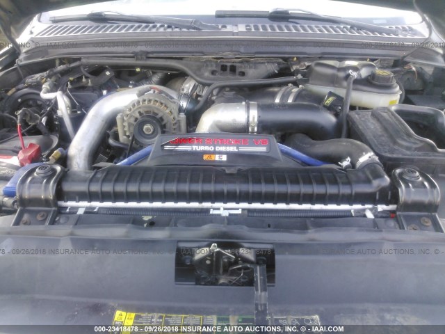 1FTSX21P05EA83936 - 2005 FORD F250 SUPER DUTY ნაცრისფერი ფოტო 10