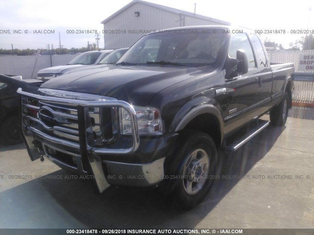 1FTSX21P05EA83936 - 2005 FORD F250 SUPER DUTY ნაცრისფერი ფოტო 2