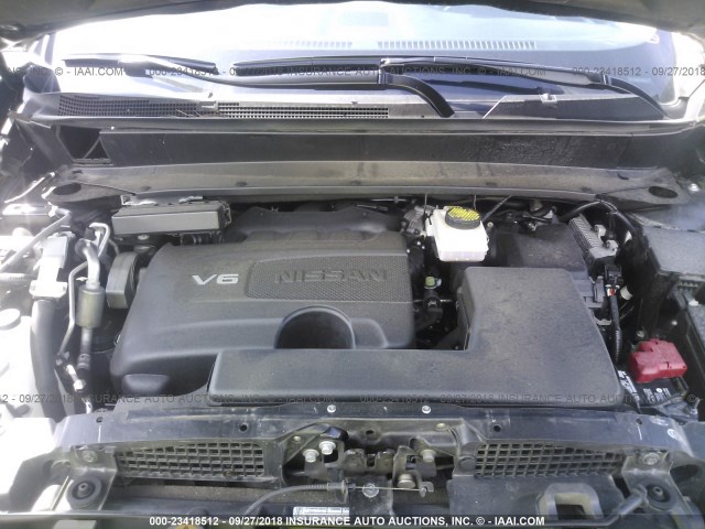 5N1DR2MM2JC634597 - 2018 NISSAN PATHFINDER S/SV/SL/PLATINUM GRAY photo 10