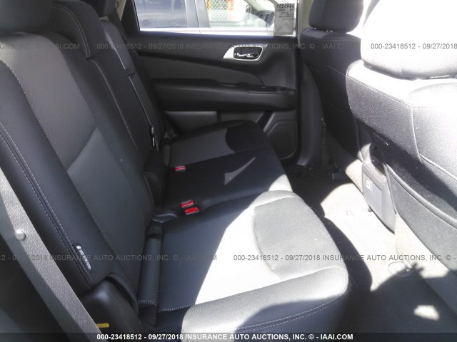5N1DR2MM2JC634597 - 2018 NISSAN PATHFINDER S/SV/SL/PLATINUM GRAY photo 8