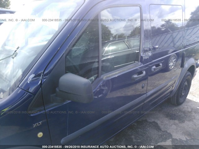 NM0LS7DN7AT030650 - 2010 FORD TRANSIT CONNECT XLT BLUE photo 6