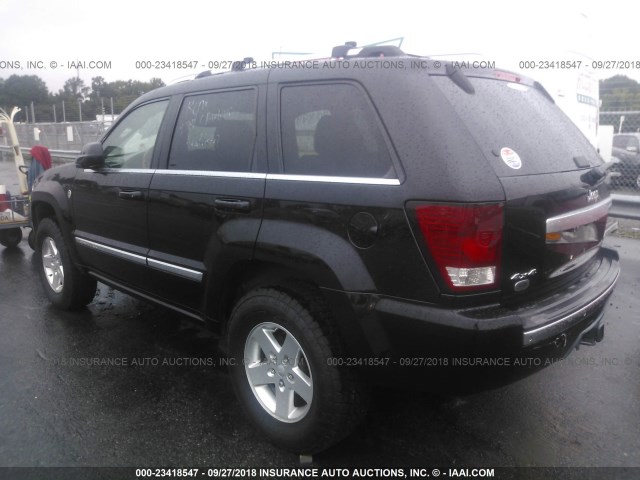 1J8HR682X7C537641 - 2007 JEEP GRAND CHEROKEE OVERLAND BLACK photo 3