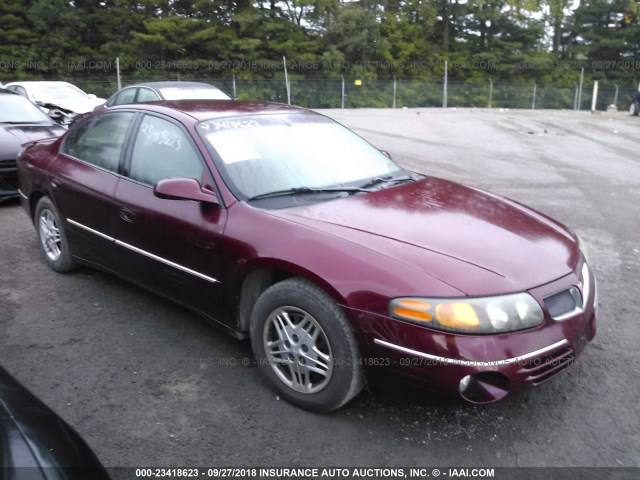 1G2HX54K814235381 - 2001 PONTIAC BONNEVILLE SE MAROON photo 1