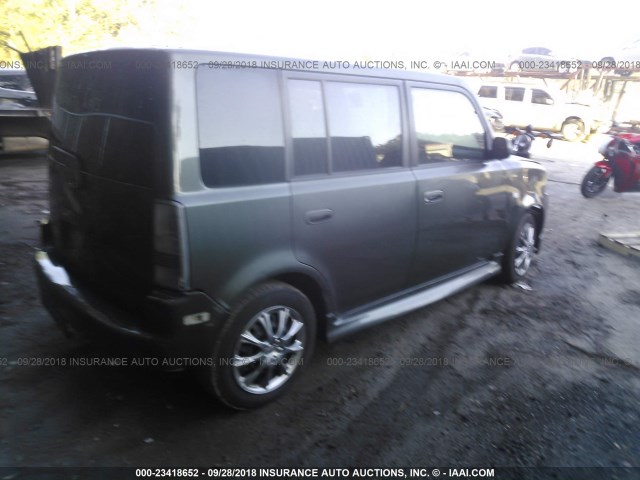 JTLKT324364048034 - 2006 TOYOTA SCION XB Gris foto 4