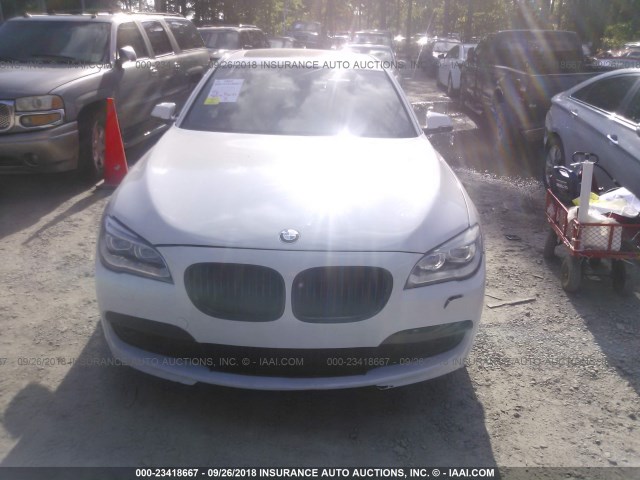 WBAYE8C59ED135260 - 2014 BMW 750 LI WHITE photo 6
