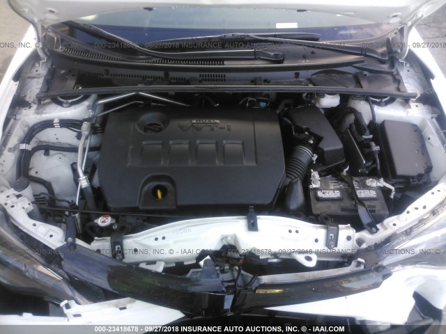 2T1BURHE7JC967939 - 2018 TOYOTA COROLLA L/LE/XLE/SE/XSE WHITE photo 10