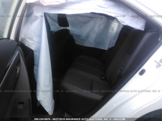 2T1BURHE7JC967939 - 2018 TOYOTA COROLLA L/LE/XLE/SE/XSE WHITE photo 8