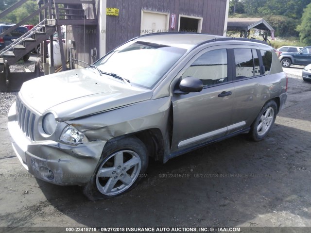 1J8FT57W48D519929 - 2008 JEEP COMPASS LIMITED TAN photo 2