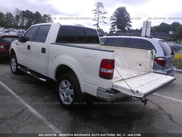 1FTPW14V47FB30945 - 2007 FORD F150 SUPERCREW WHITE photo 3