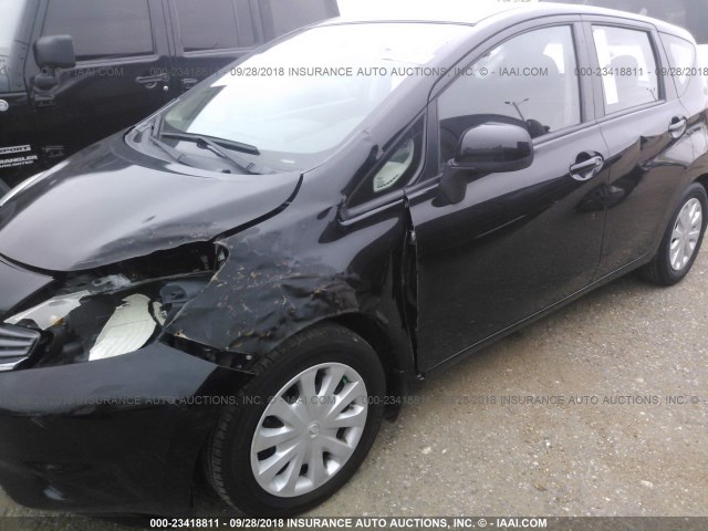 3N1CE2CP2EL408919 - 2014 NISSAN VERSA NOTE S/S PLUS/SV/SL BLACK photo 6