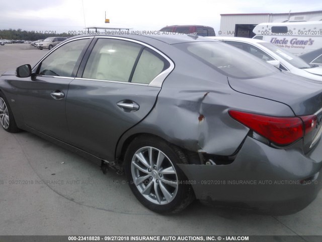 JN1EV7AP3HM732741 - 2017 INFINITI Q50 PREMIUM/SPORT/SE GRAY photo 6