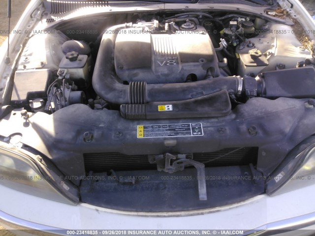 1LNHM87A61Y606146 - 2001 LINCOLN LS WHITE photo 10