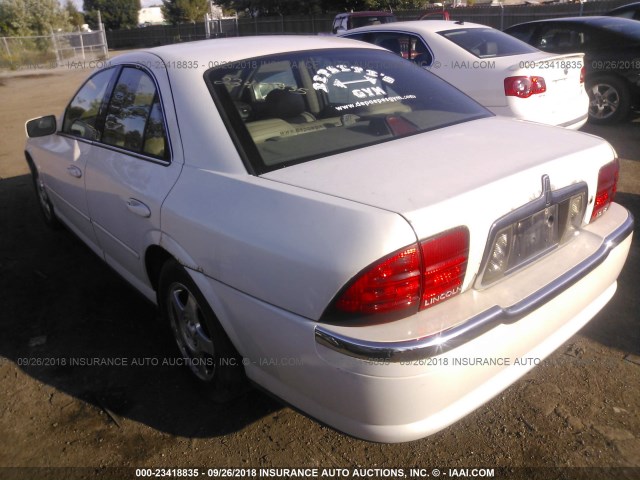 1LNHM87A61Y606146 - 2001 LINCOLN LS WHITE photo 3