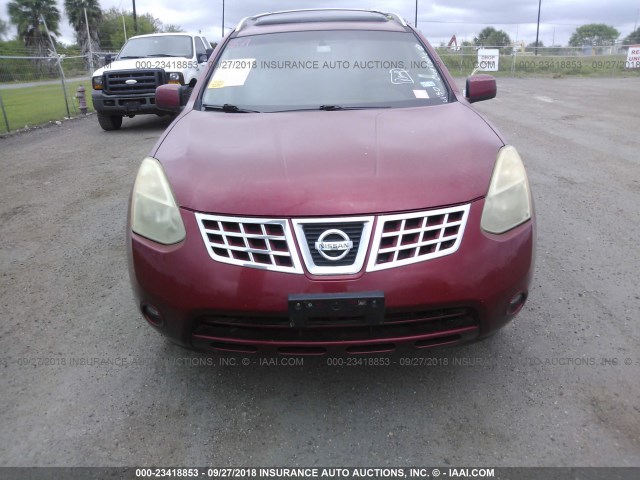 JN8AS58T88W016535 - 2008 NISSAN ROGUE S/SL RED photo 6